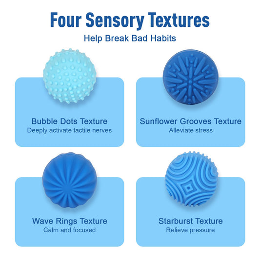 WSEJK fidget balls held in hand demonstrate compact sensory relief on the go