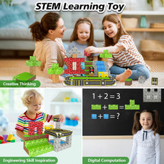 WSHIMIN kids 4-8 enjoy safe magnetic construction and creative storytelling.
