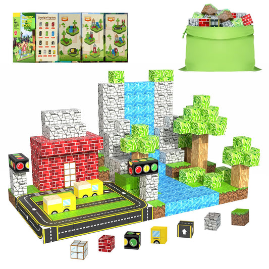 WSHIMIN Princess Castle magnetic bricks foster imaginative building and fine motor play.