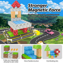 WSHIMIN road world magnets enable STEM-inspired construction and design.