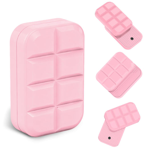 WSHWXY Chocolate Pink Fidget Slider in motion with movable magnets for solo tactile focus.