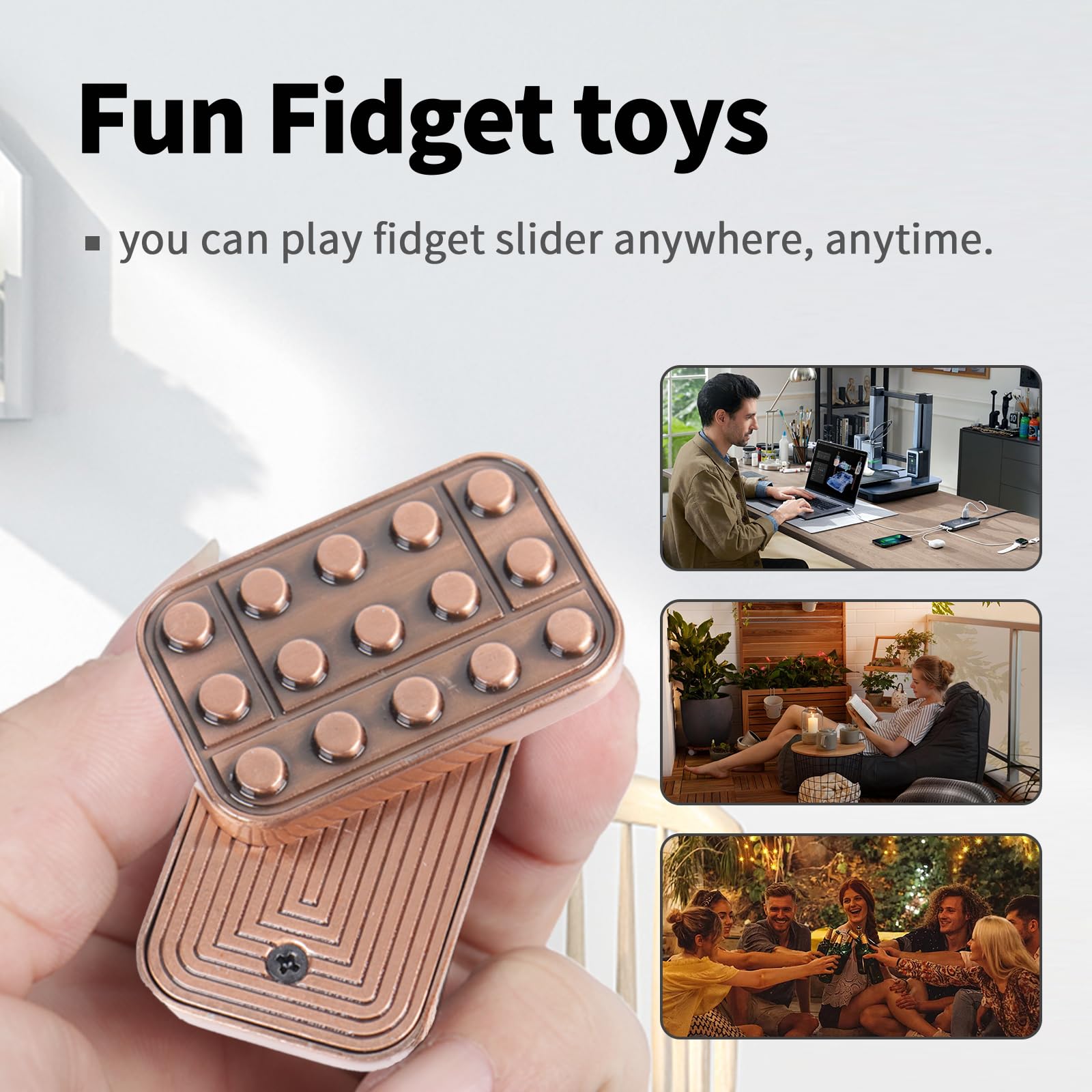 WSHWXY fidget slider top-piece removal demonstrates magnetic pull-apart action