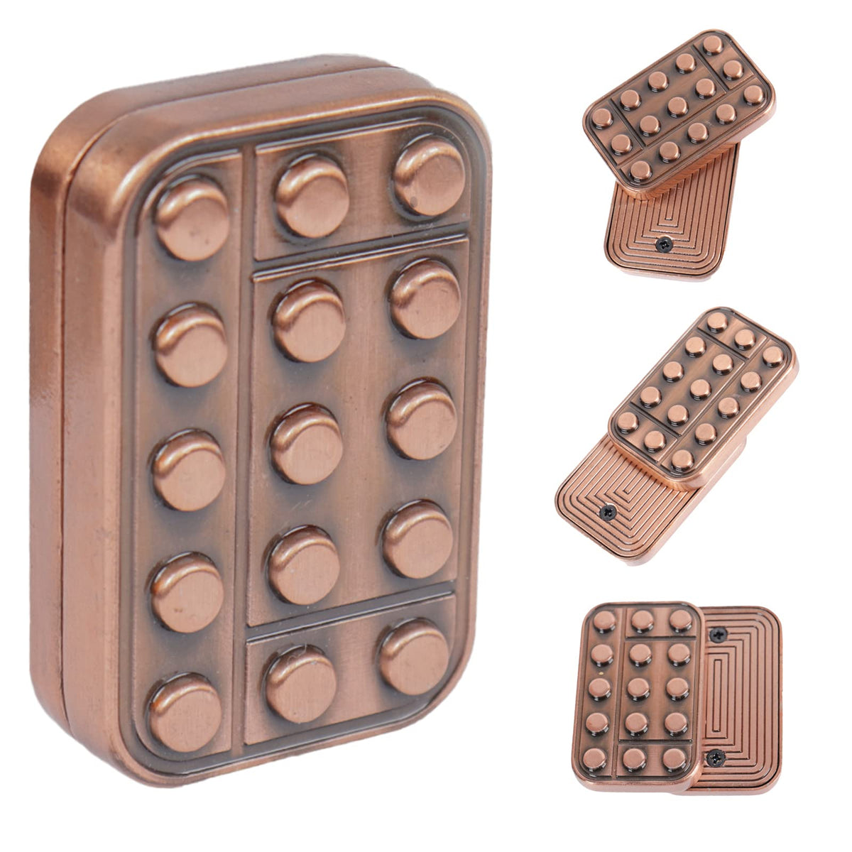 WSHWXY metal fidget slider front view showing compact design for focus