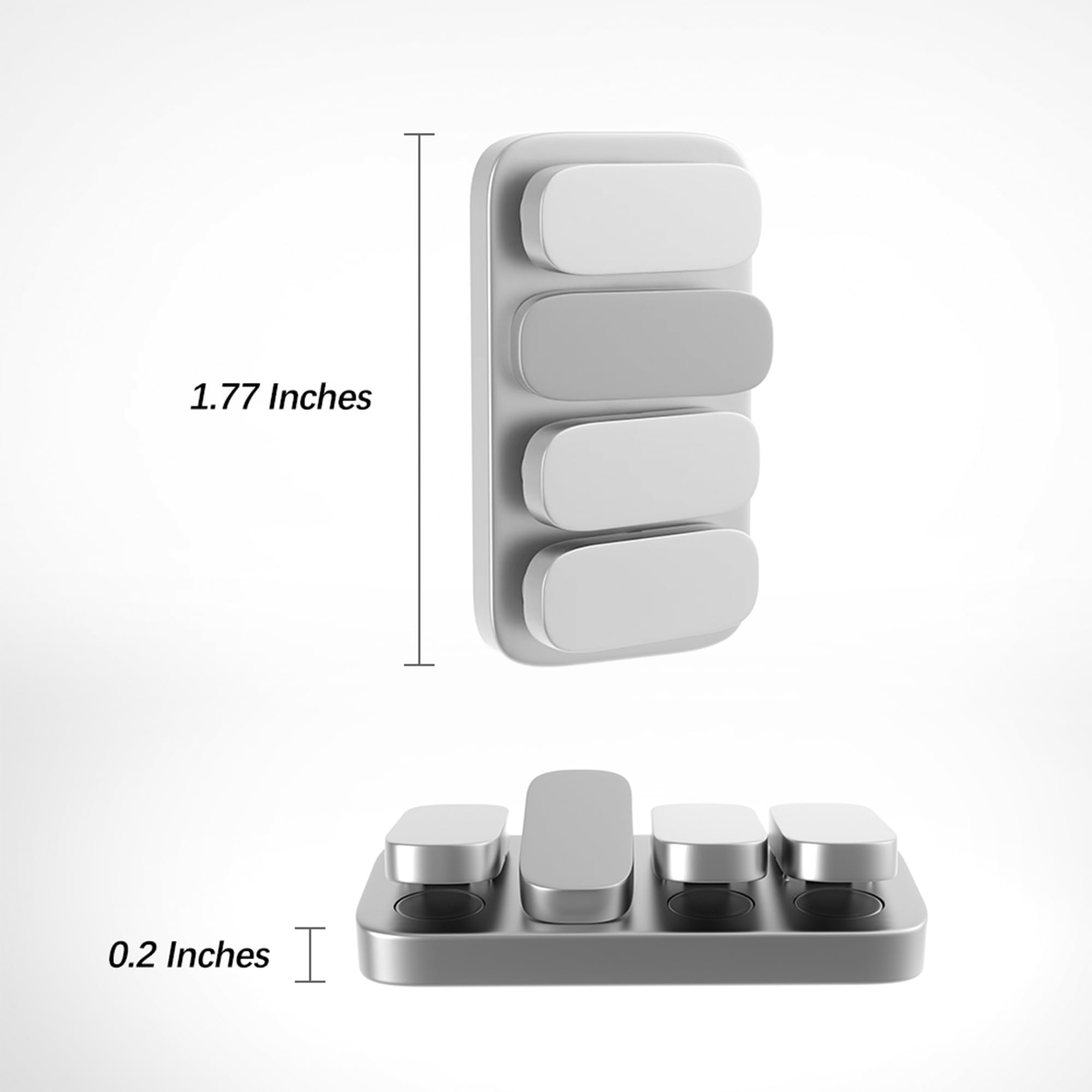 WSHWXY metal fidget slider side profile, pocket-friendly design for on-the-go use.