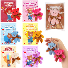 Wsorik Valentine bear backpack keychain adds playful charm to kids' bags for easy gifting.