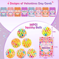 Wsorik valentines cards with stress-relief design, perfect for student exchanges.
