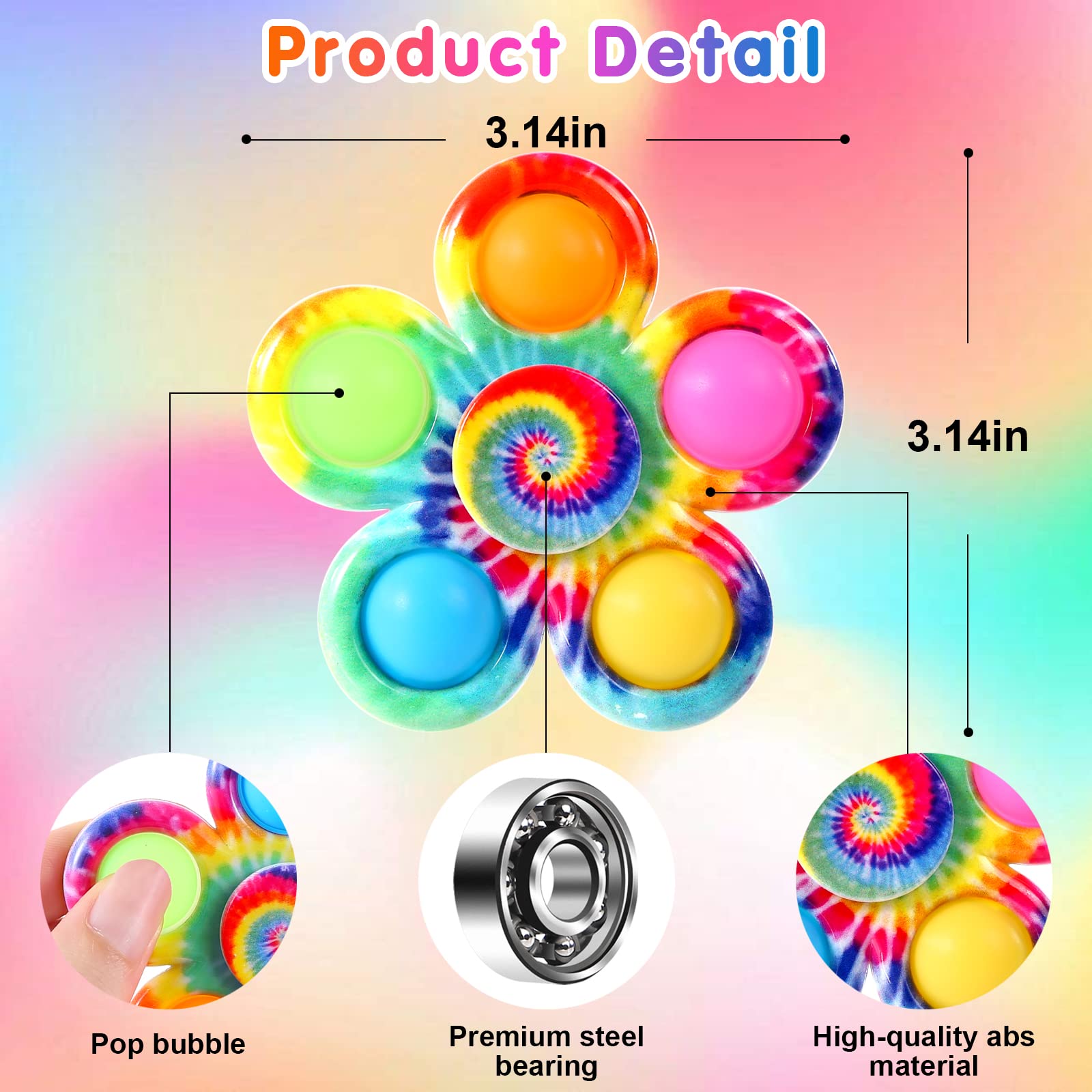 Wsslon BPA-free silicone fidget spinners ensure safe, durable fun.