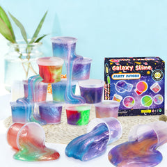 wtelnbton Galaxy Slime close-up shows bright color swirls for imaginative play.