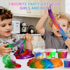 wtelnbton Soft stretchy slime texture enables satisfying squishes during play.