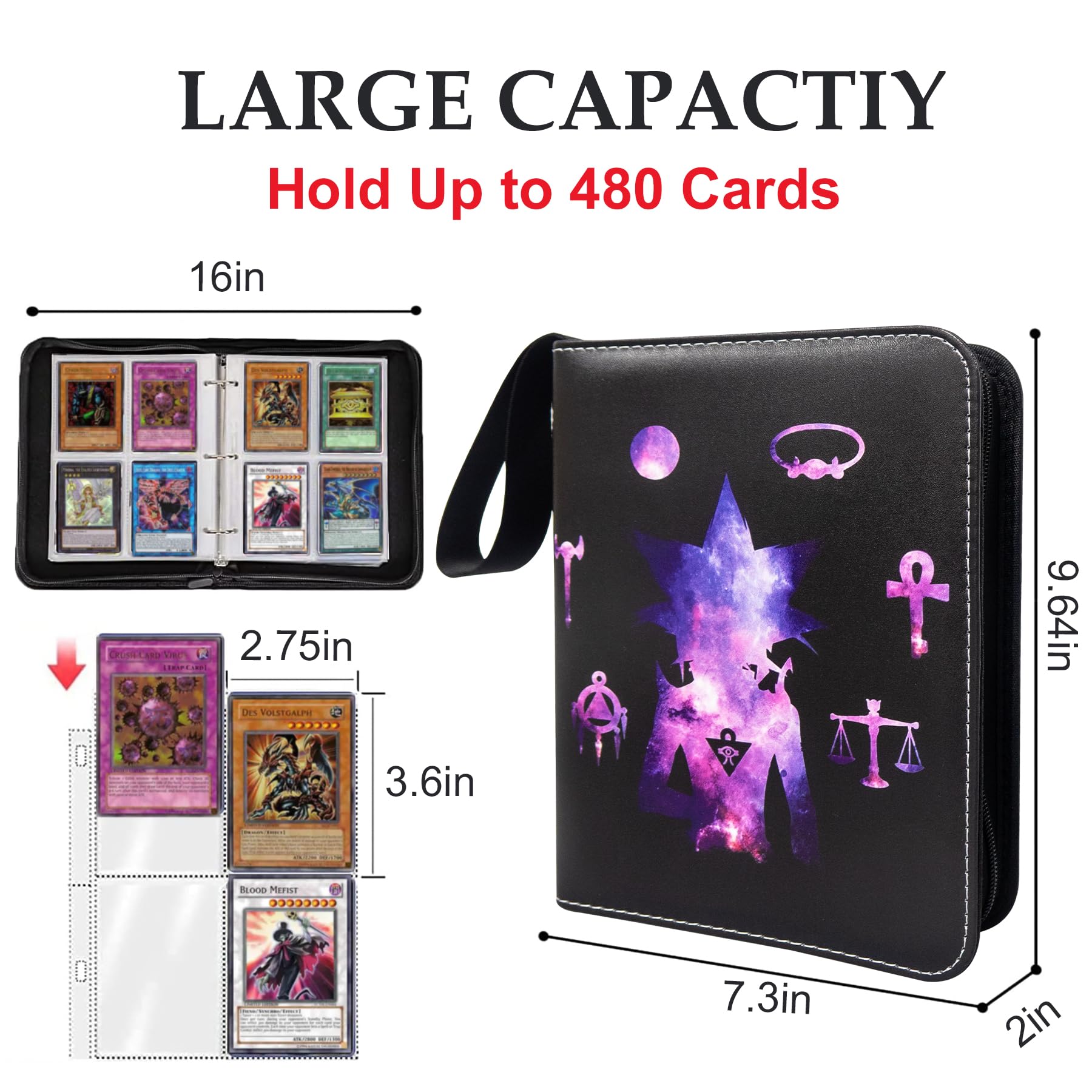 WTVIDAS 3-ring metal clips enable easy page addition and organization.
