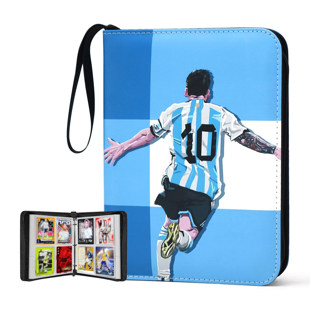 WTVIDAS 400-pocket soccer card binder front cover shows organized storage for collectors.