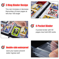 WTVIDAS portable binder with wrist strap makes on-the-go card storage easy.