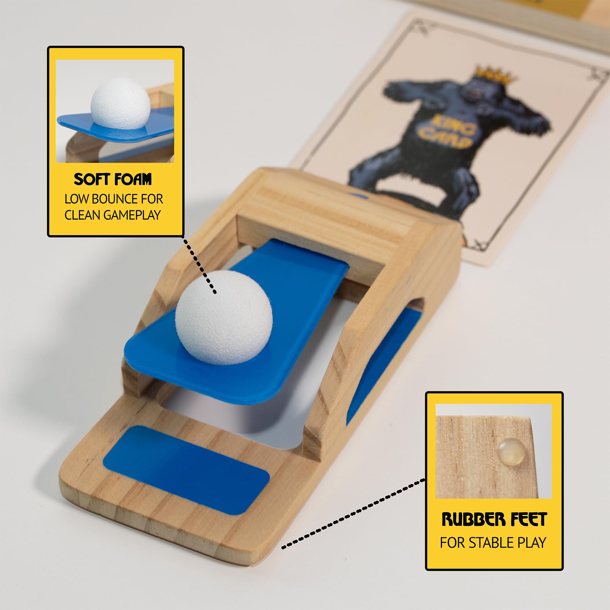 King Pong king cards offer varied challenges