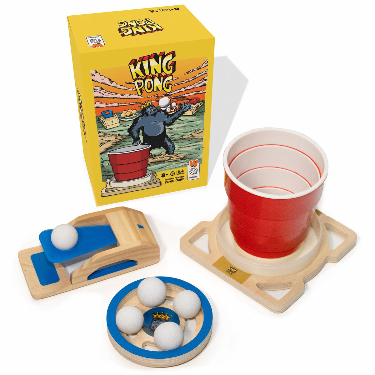 King Pong setup scene by Wudly Games for fast social rounds