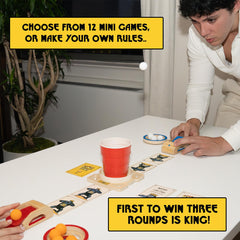 King Pong wooden launchers delivering precise shots
