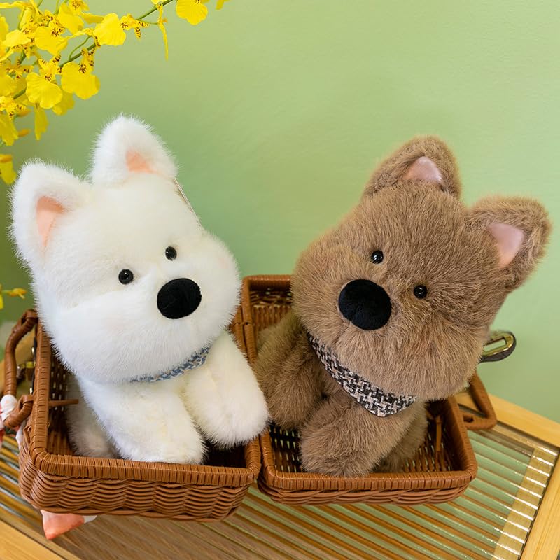 WUFUVAP Westie plush offers a friendly design for imaginative play.