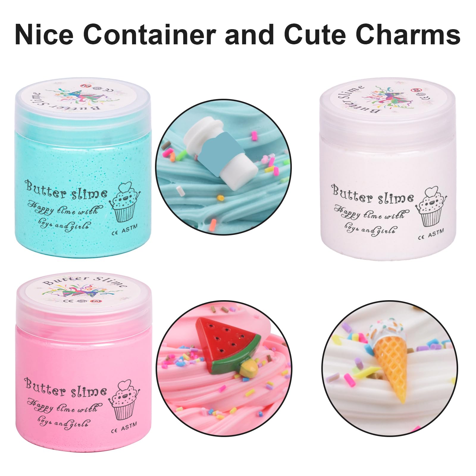 WUHUANIU scented slime kit ocean coffee – vibrant swirls for imaginative sessions.