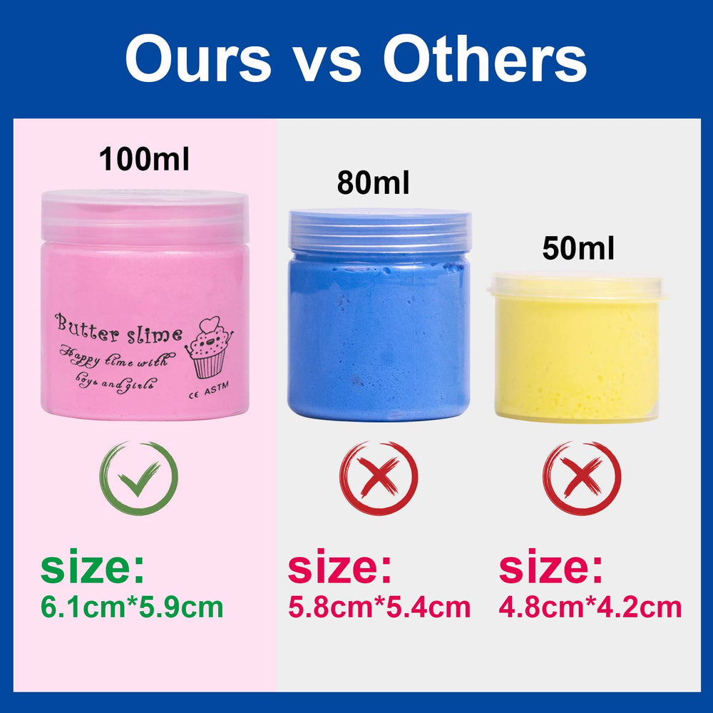 WUHUANIU scented slime kit soft texture – easy storage and rebuild after play.