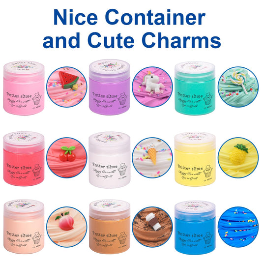 WUHUANIU soft stretchy non-sticky slime ready for squish and stretch