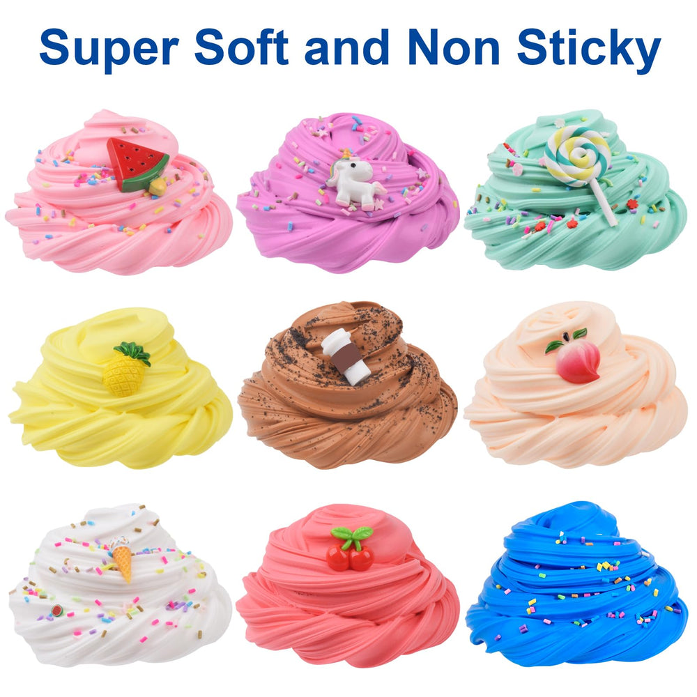 WUHUANIU unicorn charm included for imaginative slime crafting