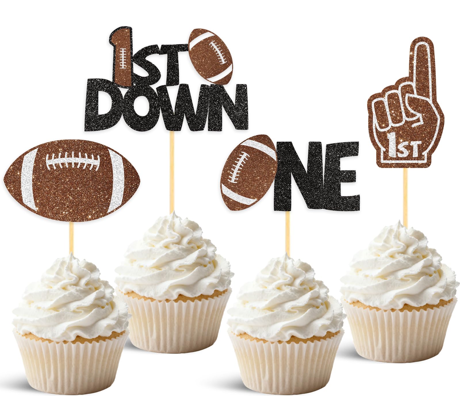 Wuhuzsm football cake toppers design A ideal for festive birthday dessert displays