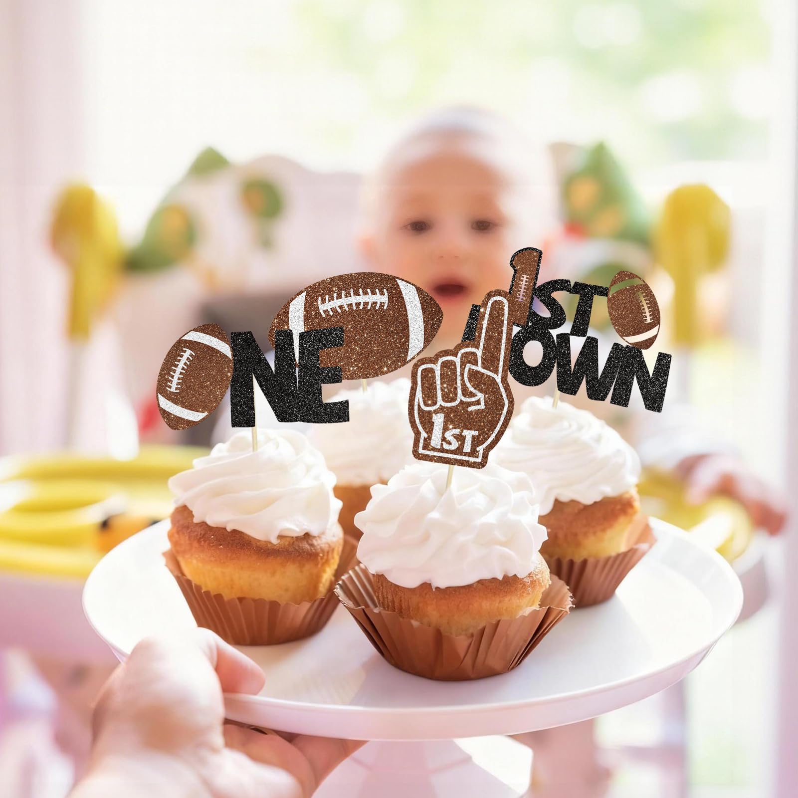 Wuhuzsm football theme dessert display enhances party table aesthetics