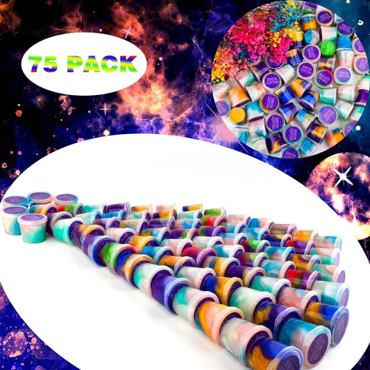 WUJYLY Galaxy Slime 75-pack colorful slimes for gifting and prizes