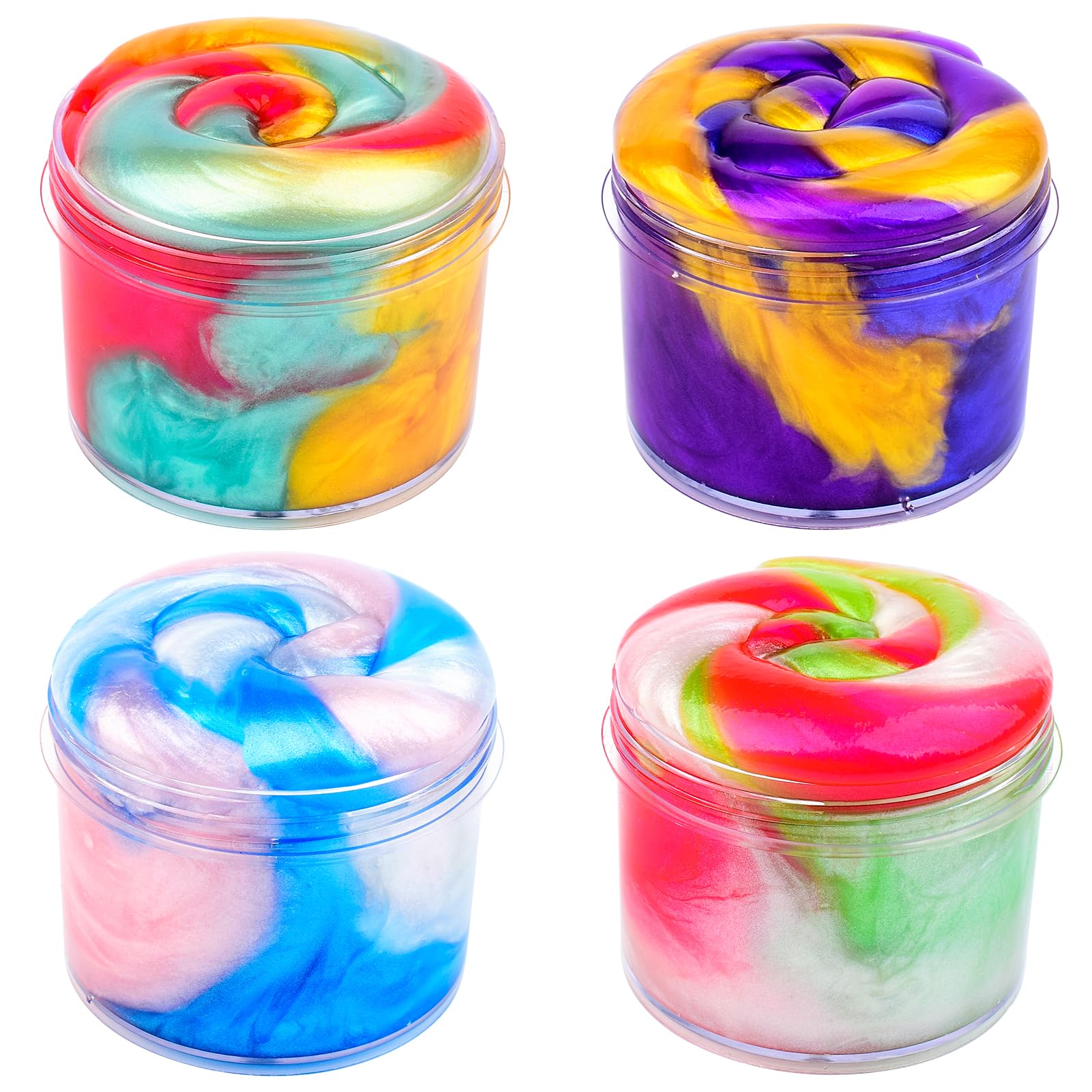 WUJYLY Galaxy Slime Kit rainbow colors invite sharing and group play