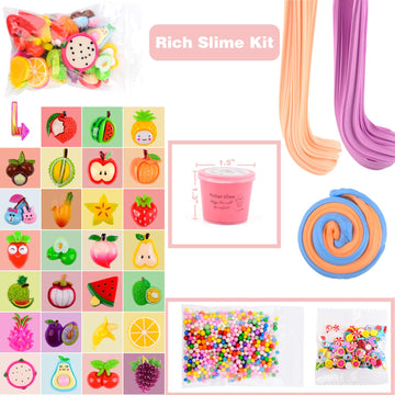 WUJYLY mini butter slime with nonsticky soft texture for mess-free fun.
