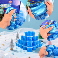 WUJYLY Party favors and gifts with blue galaxy slime kit.