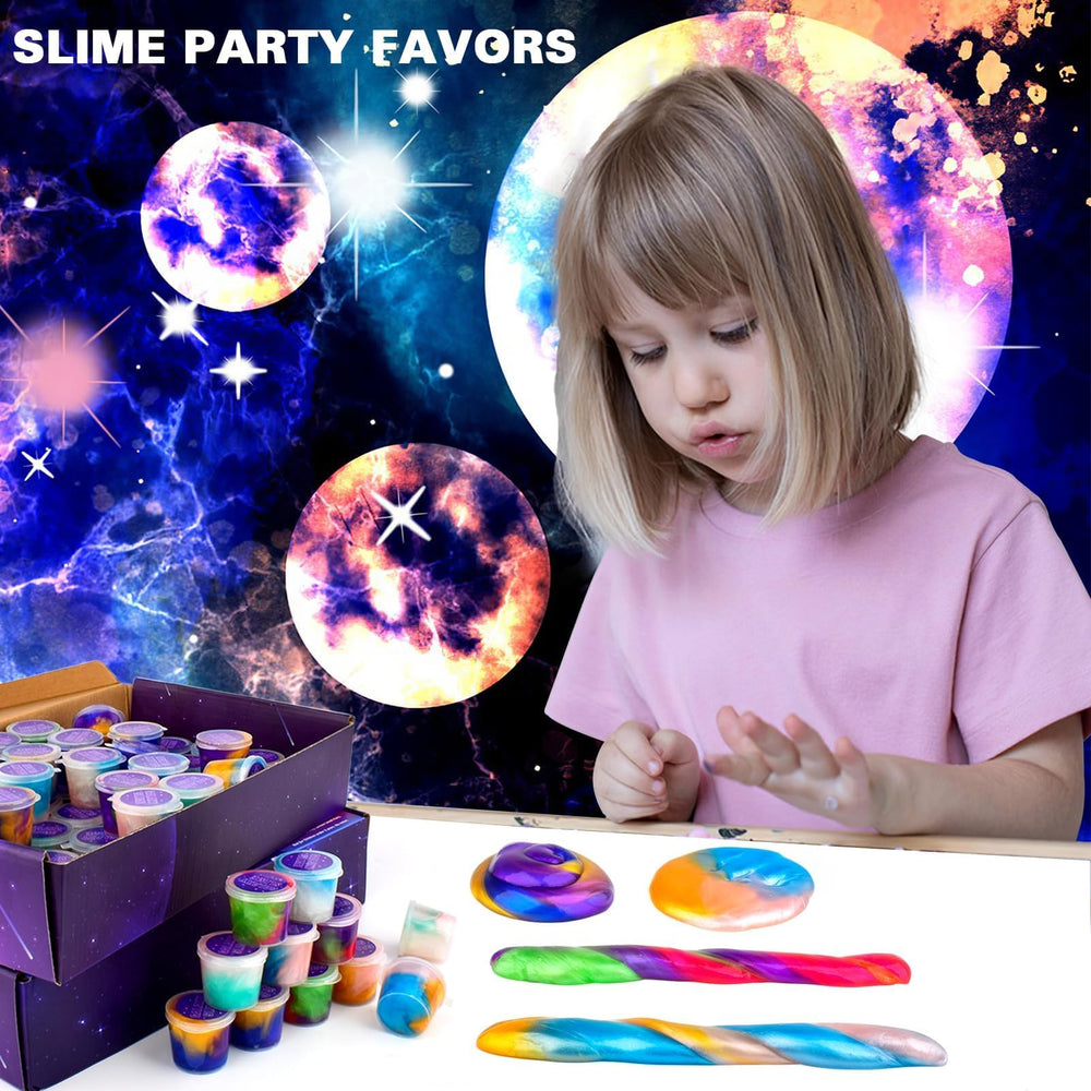 WUJYLY Galaxy slime party favors for kids and celebrations