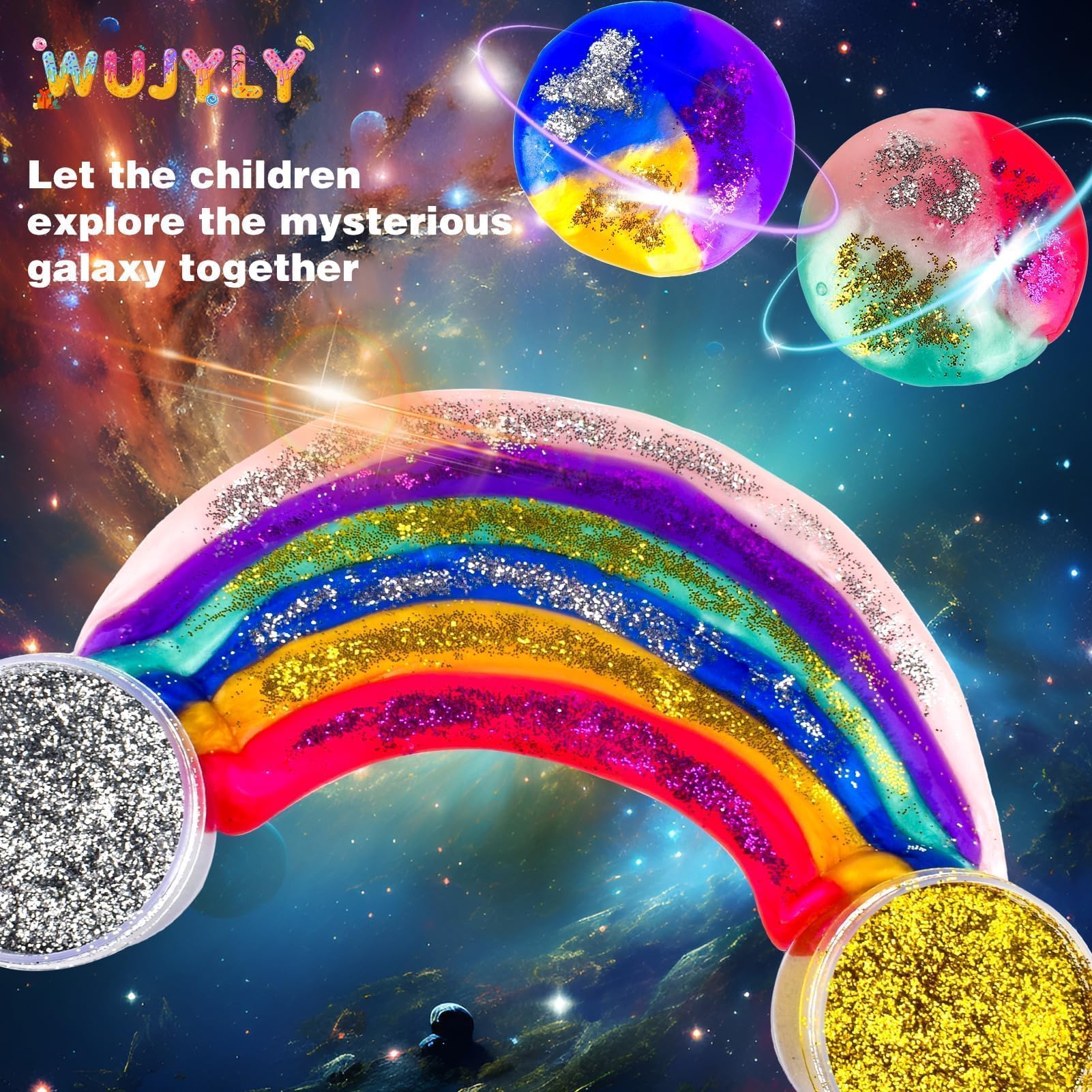 WUJYLY 1oz slime per pack ensures consistent texture and play value