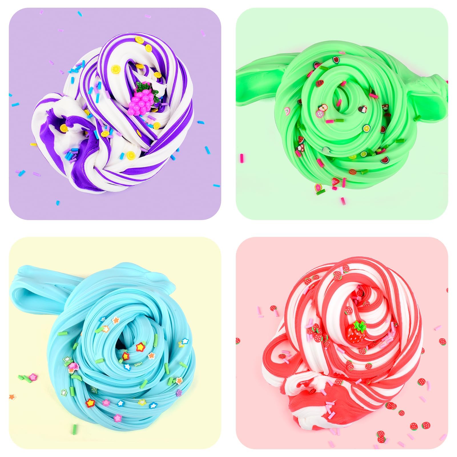 WUJYLY Surprise slime gifts for birthdays or classroom activities.