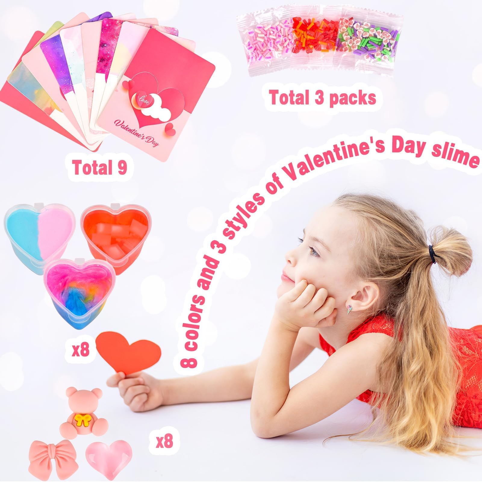 WUJYLY slime set with rainbow colors sparks creativity during valentines