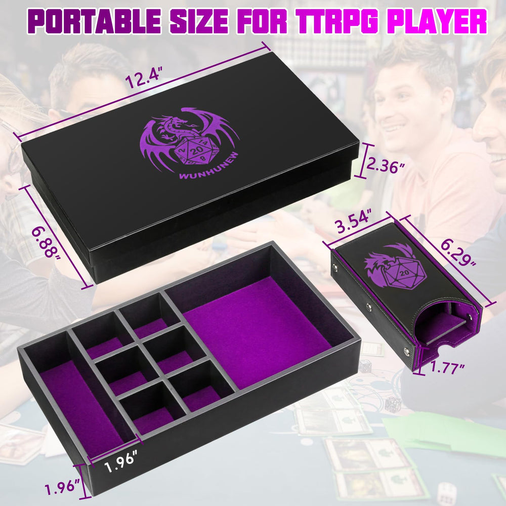 Wunhunew tabletop-rpg-dice-box: perfect gift for D&D and MTG players.