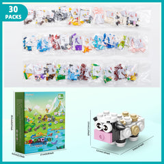 WuNian large-animal builds combine sets to form bigger creatures.