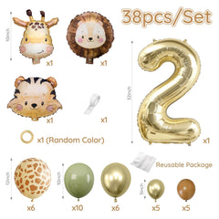 Wuokkig animal theme party decor brings bright colors and charming silhouettes to any venue.