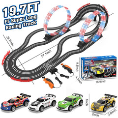 Wupuaait track length 19-7ft enables longer, uninterrupted racing sessions.