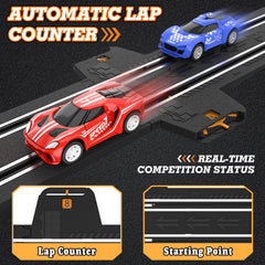 Wupuaait 18.4-foot track layout for easy setup and secure locking.