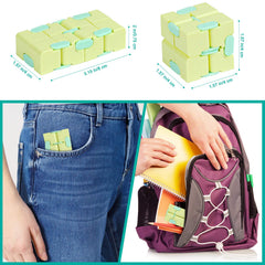 WUQID Infinitycube yellow in bag ready for on-the-go play