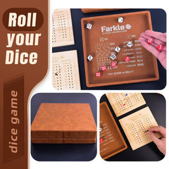 WUQIREN Farkle scoring sticks for precise tallying during play.