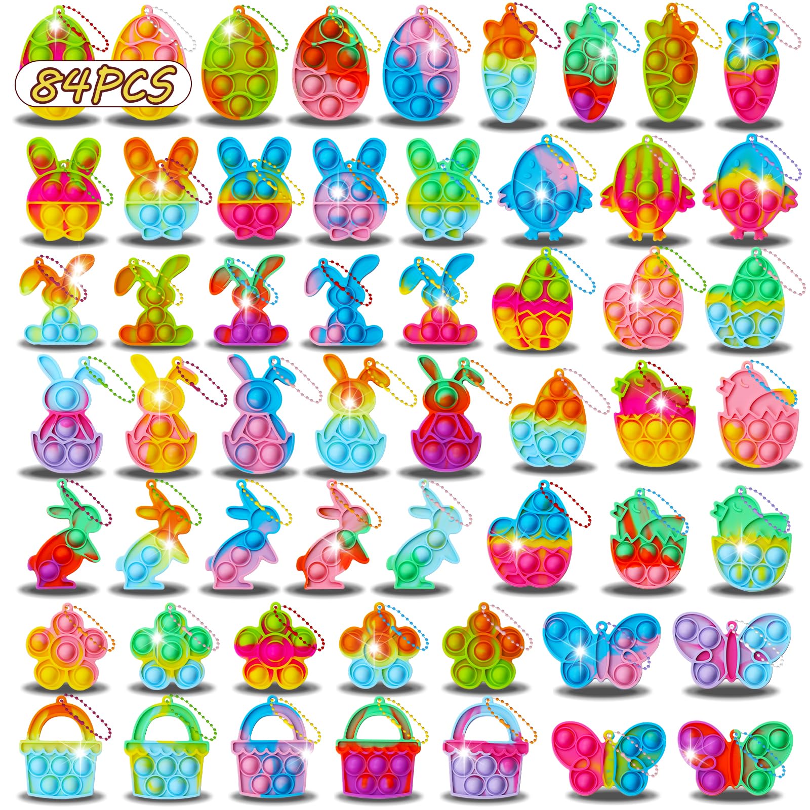Wuridiwa Easter fidget toy set for kid-friendly party favors.