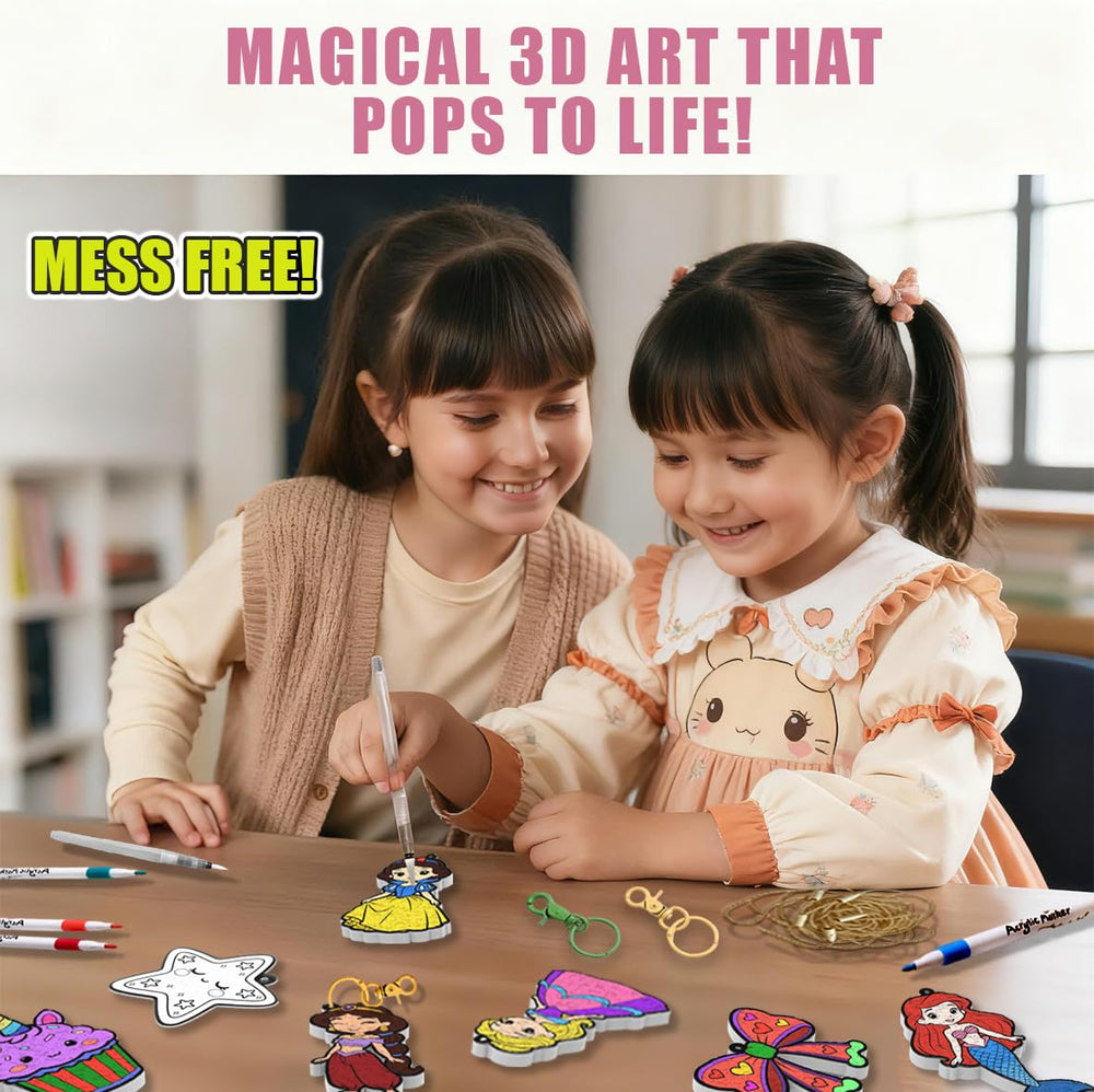 WurLoo Aqua Puffs display ready backpack charms from 3D foam art