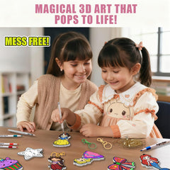 WurLoo Aqua Puffs display ready backpack charms from 3D foam art