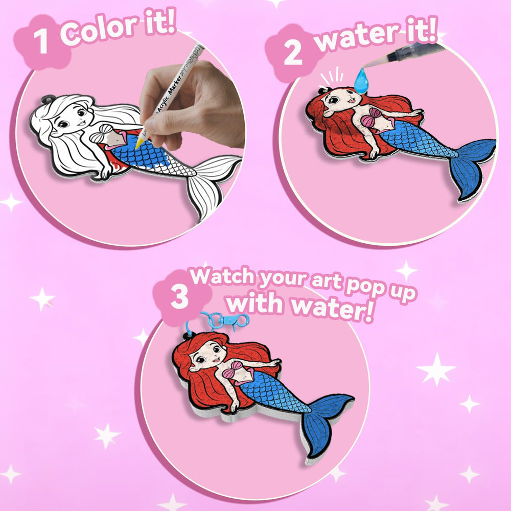 WurLoo Aqua Puffs water activated expansion during color to foam step