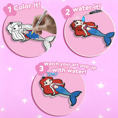 WurLoo Aqua Puffs water activated expansion during color to foam step