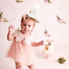 WUTKYAX Baby girl first birthday hat worn for cherished photo moments