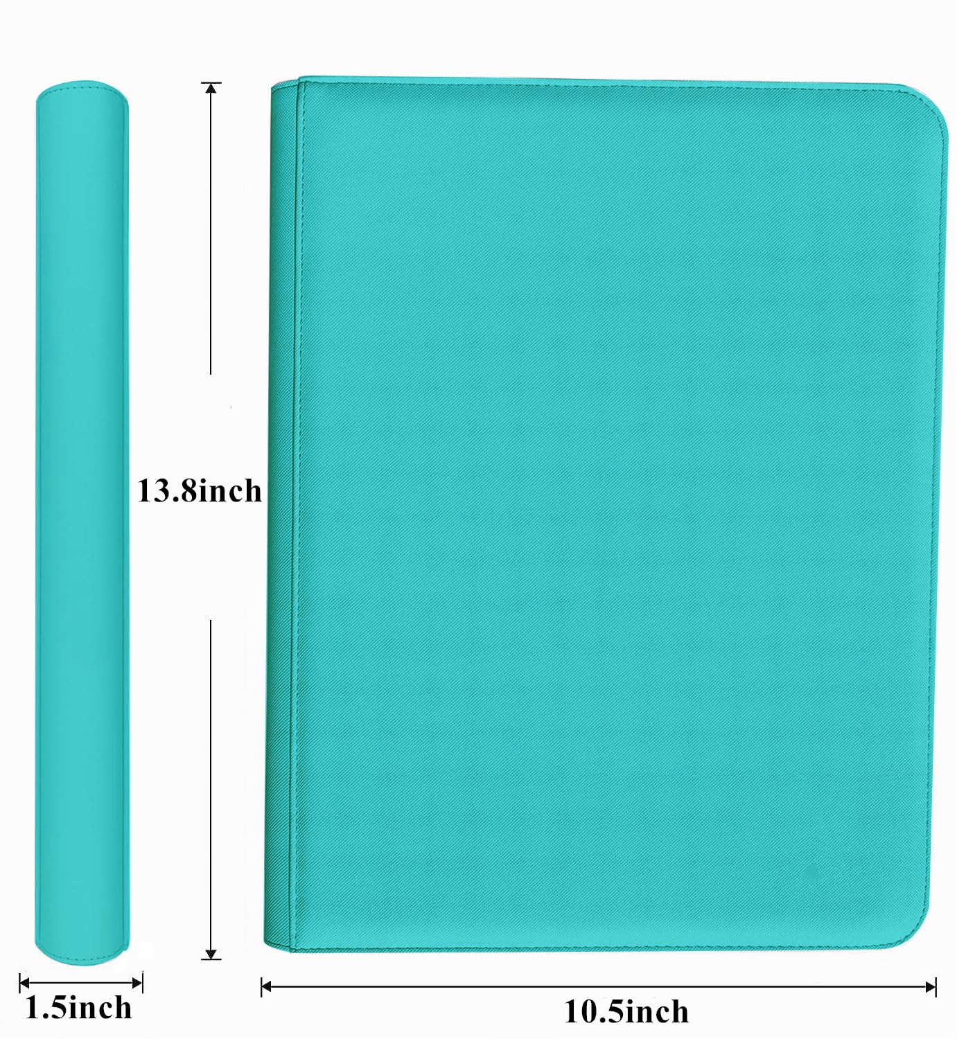 WUTONMU teal PU leather outer cover offers durable protection and a stylish look