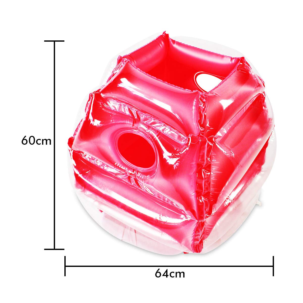 Wuzeautk bumper ball enhances family fun with safe wearable design.