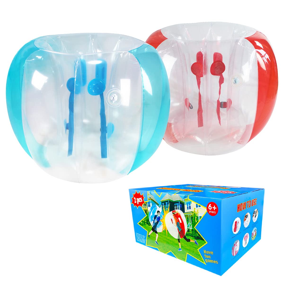 Deflate and store Sunshine Mall bumper ball compactly after use